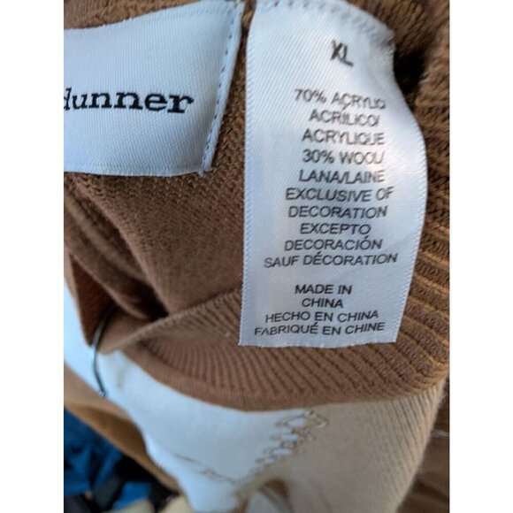 Vintage Alfred Dunner Equestrian Sweater Wool Blend Argyle Chains Brown Size XL - Picture 6 of 7